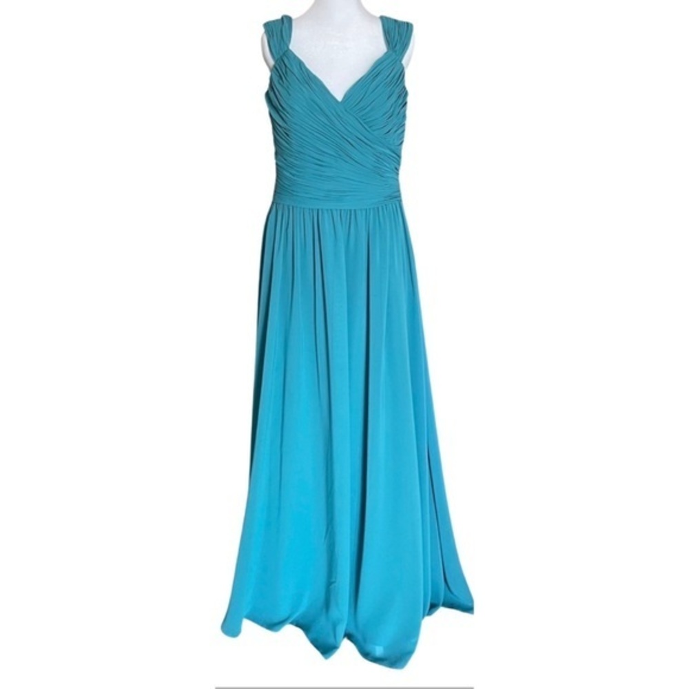 NWT Allure Bridals Bridesmaids Woman’s Dress Teal/Oasis Color Size 14.